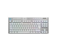 Logitech G G915 X LIGHTSPEED TKL Clavier gaming sans fil ultra-plat | Touches PBT double couche, programmables, rétroéclairage RVB, GL Brown Tactile, PC/Mac, FRA AZERTY, Blanc