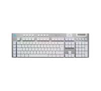 Logitech G G915 X - Tastatur - Gaming, Lightspeed - Full Size - Hintergrundbeleuchtung - Kabellos - Bluetooth, 2.4 Ghz, UsB-C - Wei? (920-012688)