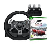 Logitech G G920 Driving Force volant de course et pédales + Forza Horizon 6 (Disque) pour Xbox Series X - Noir