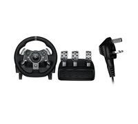 Logitech G G920 Driving Force volant de course et pédales, retour de force réaliste, leviers de vitesse en acier inoxydable, couvre volant en cuir pour Xbox Series X|S, Xbox One, PC et Mac, Prise UK