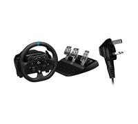 Logitech G G923 Volant de Course et Pédales, Compatible Xbox Series XS/Xbox One/PC, Prise anglaise (Type G) - Noir