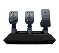 Logitech G PRO Racing Pedals: pédalier de simulateur de course | Freins à capteur de pression 100 kg, personnalisable, ressorts/élastomères interchangeables, conception modulaire, Noir