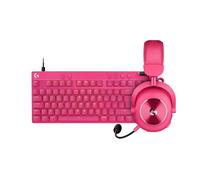 Logitech G Pro X 2 Lightspeed Casque Audio Gamer, Bluetooth, USB, 3.5 mm + Pro X TKL Rapid, Clavier Gaming Filaire sans pavé numérique, Touches analogiques magnétiques, Rapid Trigger, RVB, PC - Rose