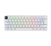 Logitech G Pro X 60 Lightspeed, Clavier Gaming sans Fil, mécanique Compact TKL 60 pour Cent, LIGHTSYNC RVB, Touches en PBT Double Couche, switchs tactiles GX optiques, Windows PC, AZERTY FR - Blanc