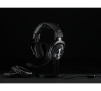 Casque Gaming filaire Logitech G Pro X avec repose casque Noir Noir A