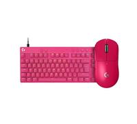 Logitech G Pro X Superlight 2 Souris Gaming sans Fil, 8K, 44K DPI, USB-C + Pro X TKL Rapid, Clavier Gaming Filaire sans pavé numérique, Touches analogiques magnétiques, Rapid Trigger, RVB, PC - Rose