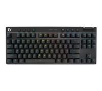 Logitech G PRO X TKL - Clavier - jeux - backlit - sans fil - 2.4 GHz, Bluetooth - QWERTY - Nordique (Danois/Finnois/Norvégien/Suédois) - commutateur : Tactile - noir Noir