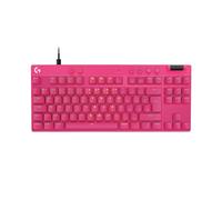 Logitech G PRO X TKL RAPID, clavier gaming filaire sans pavé numérique touches analogiques magnétiques, mode de déclenchement rapide, actionnement réglable et RVB personnalisable - FRA AZERTY -Magenta