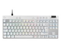 Logitech G PRO X TKL RAPID, clavier gaming filaire sans pavé numérique touches analogiques magnétiques, mode de déclenchement rapide, actionnement réglable et RVB personnalisable - FRA AZERTY - Blanc