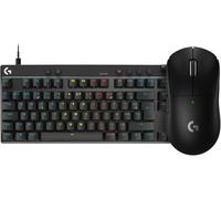 Logitech G Pro X TKL Rapid FRA AZERTY + Superlight 2 Gaming Set - Noir | Touches analogiques magnétiques, Rapid Trigger, RVB personnalisable, souris 60 g, capteur 44 000 DPI et taux de rapport 8 kHz