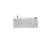 Clavier gaming filaire Azerty Logitech PRO X TKL Rapid sans pavé numérique Blanc