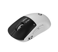 Logitech G Pro X2 SUPERSTRIKE, Souris Gaming sans Fil Lightspeed, Performance Ultra-Rapide, Ultra-légère (61 g), Retour haptique de clic Personnalisable, Chargement USB-C, pour PC/Mac - Blanc