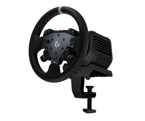 Logitech G RS50 System, configuration de volant de simulation de course en 3 pièces - base de volant RS50 avec Direct Drive 8 Nm, RS Wheel Hub avec 13 boutons et RS Round Wheel 28 cm -PS5/PS4/PC- Noir