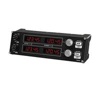 Logitech G Saitek Pro Flight USB Radio Panel Contrôleur Radio pour Simulateur de Vol, 4 Ecrans Led Séparés avec Commandes, Modulaire et Adaptable, PC - Noir