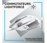 Logitech G Souris gamer G502 X filaire Blanc