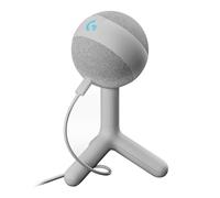 Microphone gaming Logitech G Yeti Orb RVB à condensateur avec Lightsync pour PC et Mac Blanc