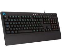 Logitech G213 Prodigy, Clavier Gamer, Eclairage RGB LIGHTSYNC, Résistant aux Éclaboussures, Personnalisable, Commandes Multimédia Dédiées, Français AZERTY - Noir