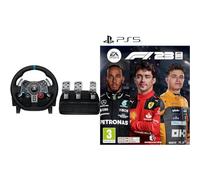 Logitech G29 Driving Force Volant de Course avec Pédales, Retour de Force Réaliste, Palettes Volant en Acier Inoxydable+F1 23 PS5 | Jeu Vidéo
