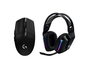 Logitech G305 Souris Gamer sans Fil, Capteur Gaming HERO, 12000 PPP, Ultra-Léger, 6 Boutons Programmables et Casque Gamer sans fil LIGHTSPEED G733 de Logitech avec Bandeau de Suspension, LIGHTSYNC