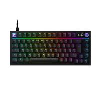 Logitech G316 X 75, Clavier Gaming, taux de Rapport 8 kHz, switchs tactiles interchangeables, Structure à Joint, Affichage LED matriciel et molette, PBT, USB-C, RVB LIGHTSYNC, PC - Blanc