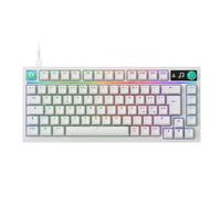 Logitech G316 X 75, Clavier Gaming, taux de Rapport 8 kHz, switchs tactiles interchangeables, Structure à Joint, Affichage LED matriciel et molette, PBT, USB-C, RVB LIGHTSYNC, PC - Noir