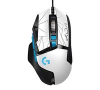 Logitech G502 HERO K/DA Souris Gaming Filaire Haute Performance, Capteur HERO 25K, LIGHTSYNC RVB, Poids Ajustables, 11 Boutons Programmables, Équipement Officiel de League of Legends - Blanc