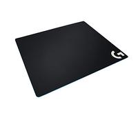 Logitech G640 Tapis de Souris Gamer en Tissu, Pour Souris Gaming Filaire ou sans Fil, 460 x 400mm, Epaisseur 3mm, Friction de Surface Modérée, Texture Homogène, Base en Caoutchouc Stable - Noire