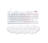 G713 - Clavier - sans clé - backlit - USB - QWERTY - Espagnol - commutateur : Tactile - blanc