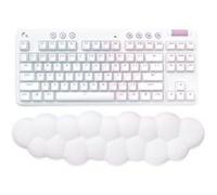 Logitech G715 - Clavier - sans clé - backlit - sans fil - Bluetooth, 2.4 GHz - QWERTY - Espagnol - commutateur : Linear - blanc Blanc G