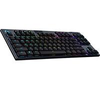 Logitech G915 Lightspeed TKL Tastiera Gaming Wireless Meccanica Tenkeyless | Profilo Ribassato, GL-Tactile Switches, LIGHTSYNC RGB, Design ultrasottile, +40 ore durata batteria, QWERTY US Layout - Nero