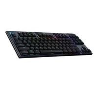 Logitech G915 TKL Tenkeyless LIGHTSPEED Clavier de jeu mécanique RVB sans fil - Clavier - backlit - sans fil - USB, Bluetooth, 2.4 GHz - Nordique - commutateur : GL Tactile - carbone G