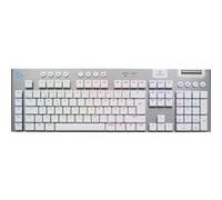 Logitech G915 X - Clavier - jeu, LIGHTSPEED - full size - backlit - sans fil - Bluetooth, 2.4 GHz, USB-C - blanc Blanc G