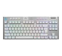 G915 X - Clavier - jeu, LIGHTSPEED - TKL - backlit - sans fil - USB-C, Bluetooth, 2.4 GHz - blanc