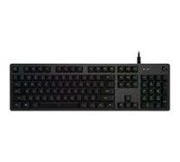 Logitech G 512 Clavier Gaming Mécanique, RGB LIGHTSYNC, Touches rétroéclairées, GX-Tactile Marron, Alliage d'aluminium, Touches F Personnalisables, Passage USB, Disposition QWERTY PT - Carbone/Noir