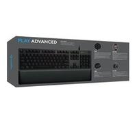 Logitech G Clavier de Jeu mécanique 513 avec Repose-Paume, RGB LIGHTSYNC, commutateurs à Touches tactiles Marron GX, boîtier en Aluminium brossé, Touches F Personnalisables, Passage USB, Disposition