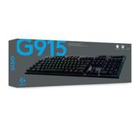 Logitech Gaming G915 - Clavier - backlit - USB, Bluetooth, 2.4 GHz - QWERTY - International US - commutateur : GL Tactile - noir G