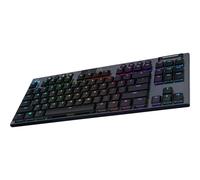 Logitech Gaming G915 TKL - Clavier - backlit - sans fil - USB, Bluetooth, 2.4 GHz - AZERTY - Français - commutateur : GL Tactile - carbone
