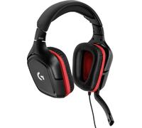 Logitech Gaming Headset G332 - Casque - circum-aural - filaire - connecteur 3,5 mm - noir, rouge