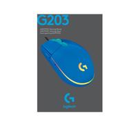Logitech Gaming Mouse G203 LIGHTSYNC - Maus - optisch - 6 Tasten - kabelgebunden - USB - Blau