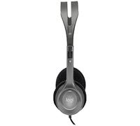 Logitech H110 Wired Headset, Stereo Headphones with Noise-Cancelling Microphone,