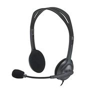 Logitech H111 Casque Micro Filaire | Ecouteurs Stéréo avec Micro Anti-Parasite, Jack Audio 3,5mm, PC/Mac/Portable/Smartphone/Tablette - Noir