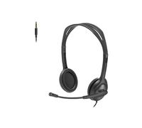 Logitech H111 Casque stéréo avec Prise Audio 3,5 mm Noir