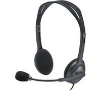 Logitech Micro-casque H111 sur-oreille stéréo filaire avec prise 3,5 mm Noir