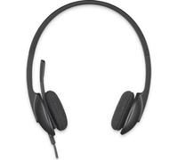 Logitech H340 USB Computer Headset Casque filaire Serre-tête Bureau/Centre d'appels Noir (981-000507)