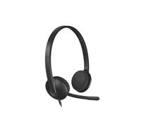 Logitech H340 USB Headset - Casque binaural supra-aural, micro boom 100-16000Hz, 20-20000Hz, impédance 20 Ohm, câble 1.8m, Windows/Mac