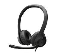 Logitech H390 casque filaire pour PC/ordinateur portable, casque stéréo avec microphone anti-parasite, stéréo, commandes intégrées, certifié Works With Chromebook - NOIR