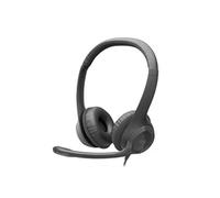 Logitech Casque filaire H390 – Stéréo, Commandes intégrées, Certifié Works with Chromebook – Noir