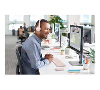 LOGITECH H390 Headset on-ear wired USB-A rose