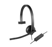 Logitech H570e Casque filaire circum-aural avec micro pour centre d'appel - monophonique, noir