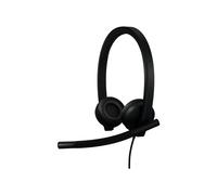 Logitech H570E MS Duo USB-C Casque filaire USB-C avec micro antibruit, certifié Teams pour un usage professionnel.